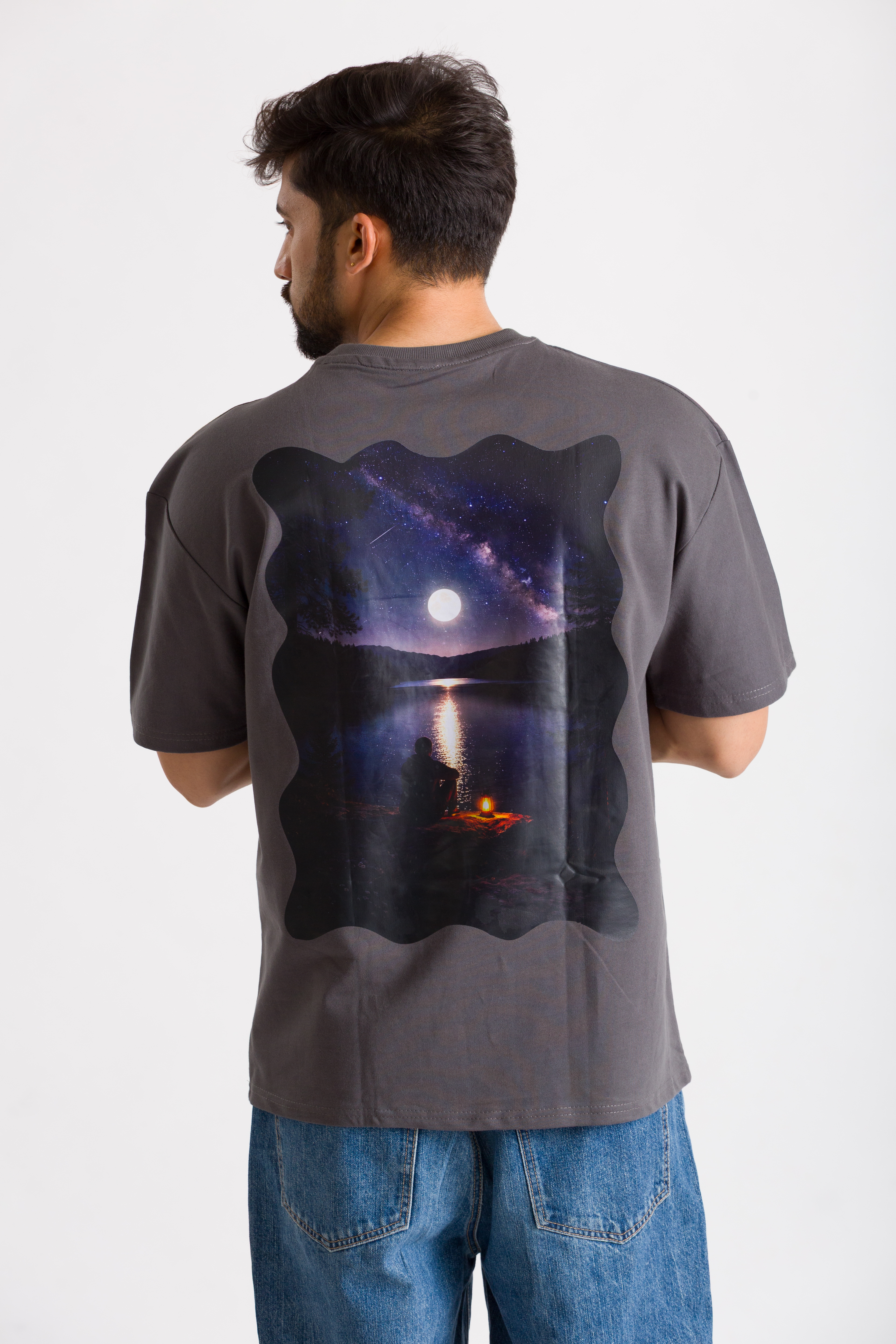 Lake View Printed Oversized T-Shirt